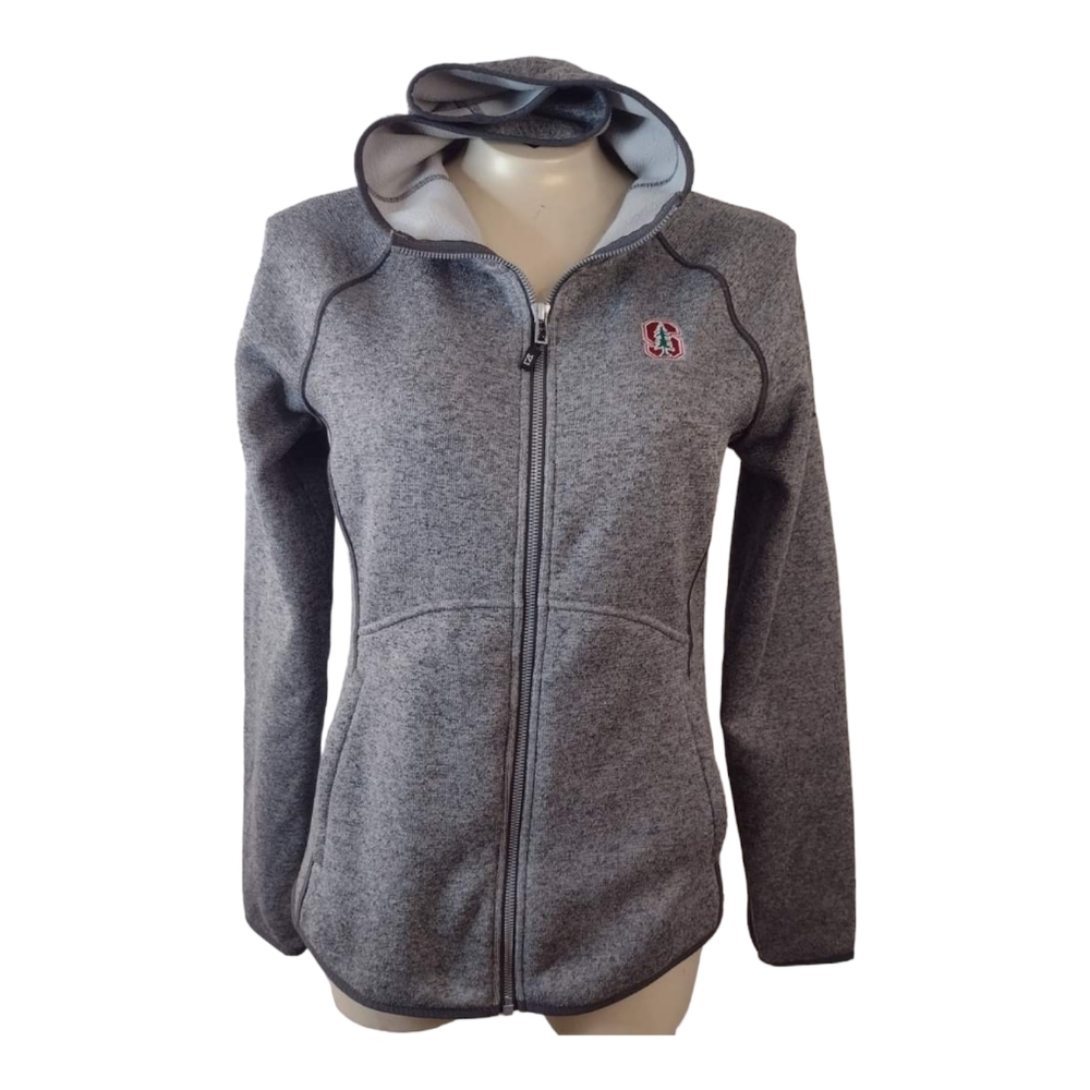 Stanford University Women's Full Zip Jacket with zip pockets.